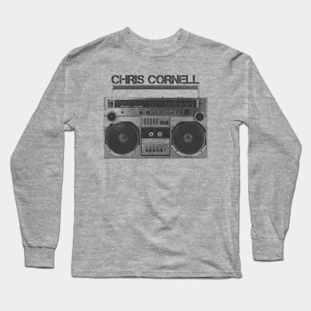 Chris Cornell / Hip Hop Tape Long Sleeve T-Shirt by SecondLife.Art